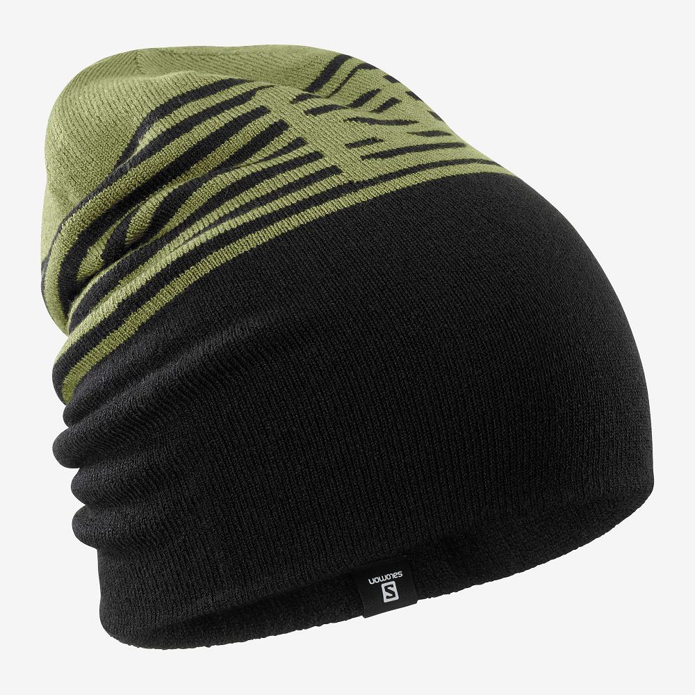 Bonnets Salomon Homme Noir - Salomon FLATSPIN REVERSIBLE - France (7813-RAXUJ)